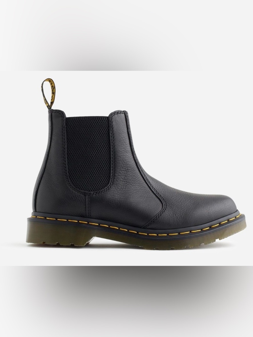 Dr. Martens Black Leather Chelsea Chukka Boot